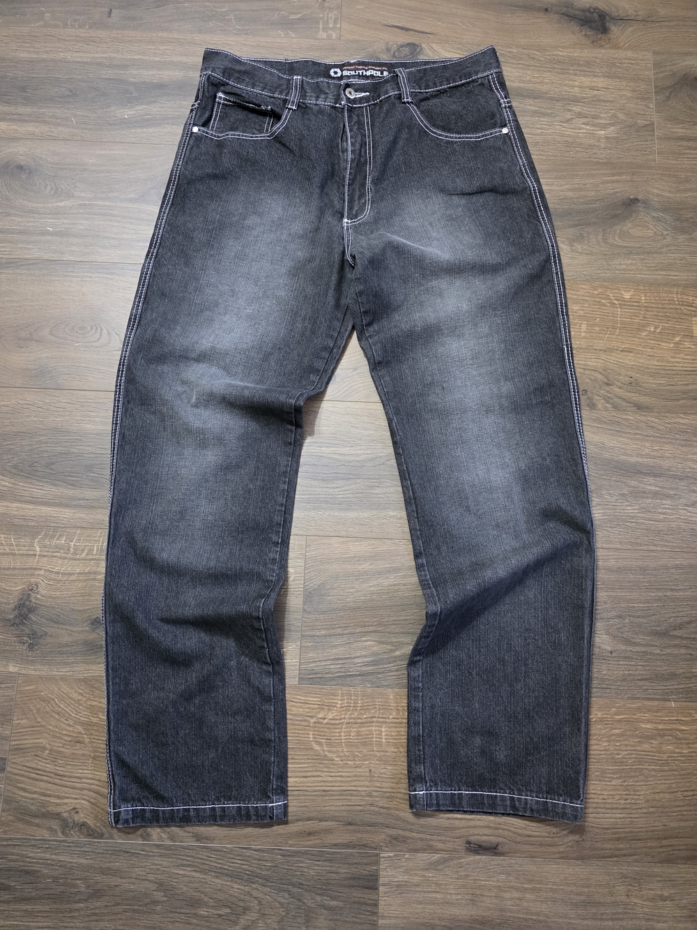 Y2K Southpole Black Washed Jeans - Classic Straight Fit